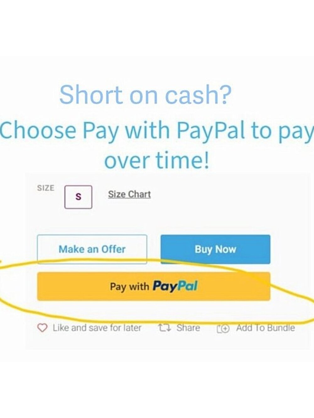 Buy now, pay later with PayPal Pay in 4! Not a credit card!